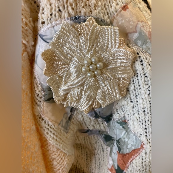 RARE Vintage 80’s Jessica (not Jessica Simpson  😂) Appliqué Sweater/Cottagecore - Picture 6 of 14